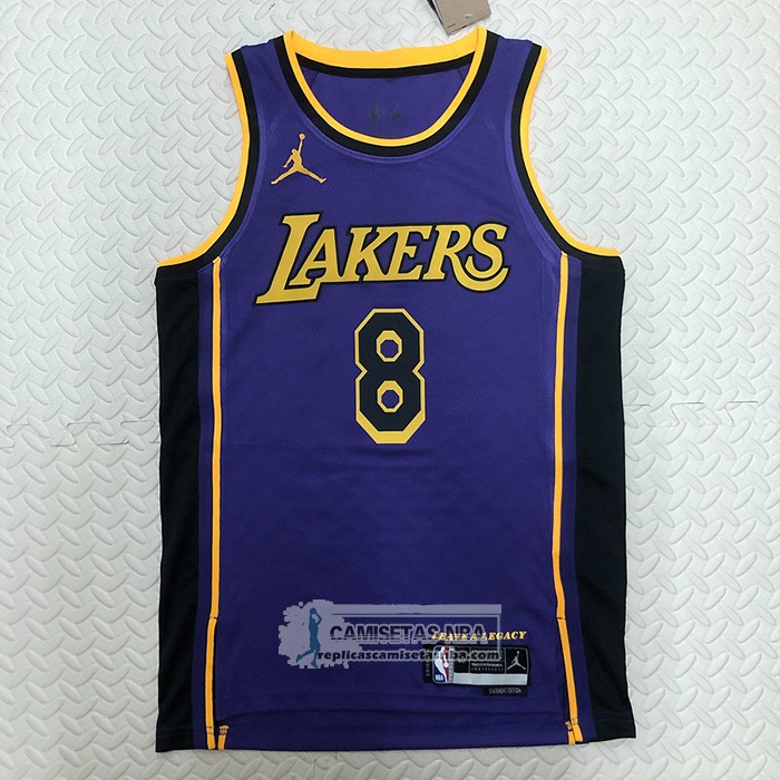 Camiseta Los Angeles Lakers Kobe Bryant NO 8 Statement 2022-23 Violeta